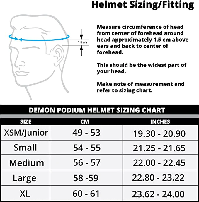 Demon Podium Full Face Bicycle Helmet- Black/Grey - Image 5