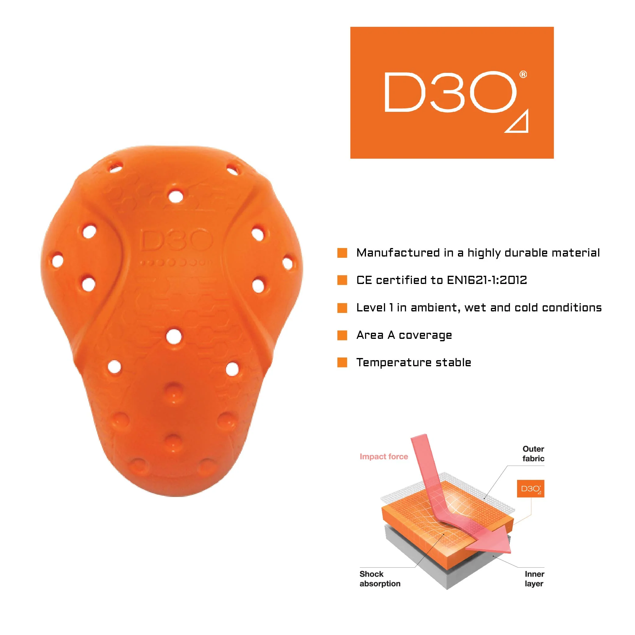 Demon X D3O Shoulder Stability Impact Protector - Image 6