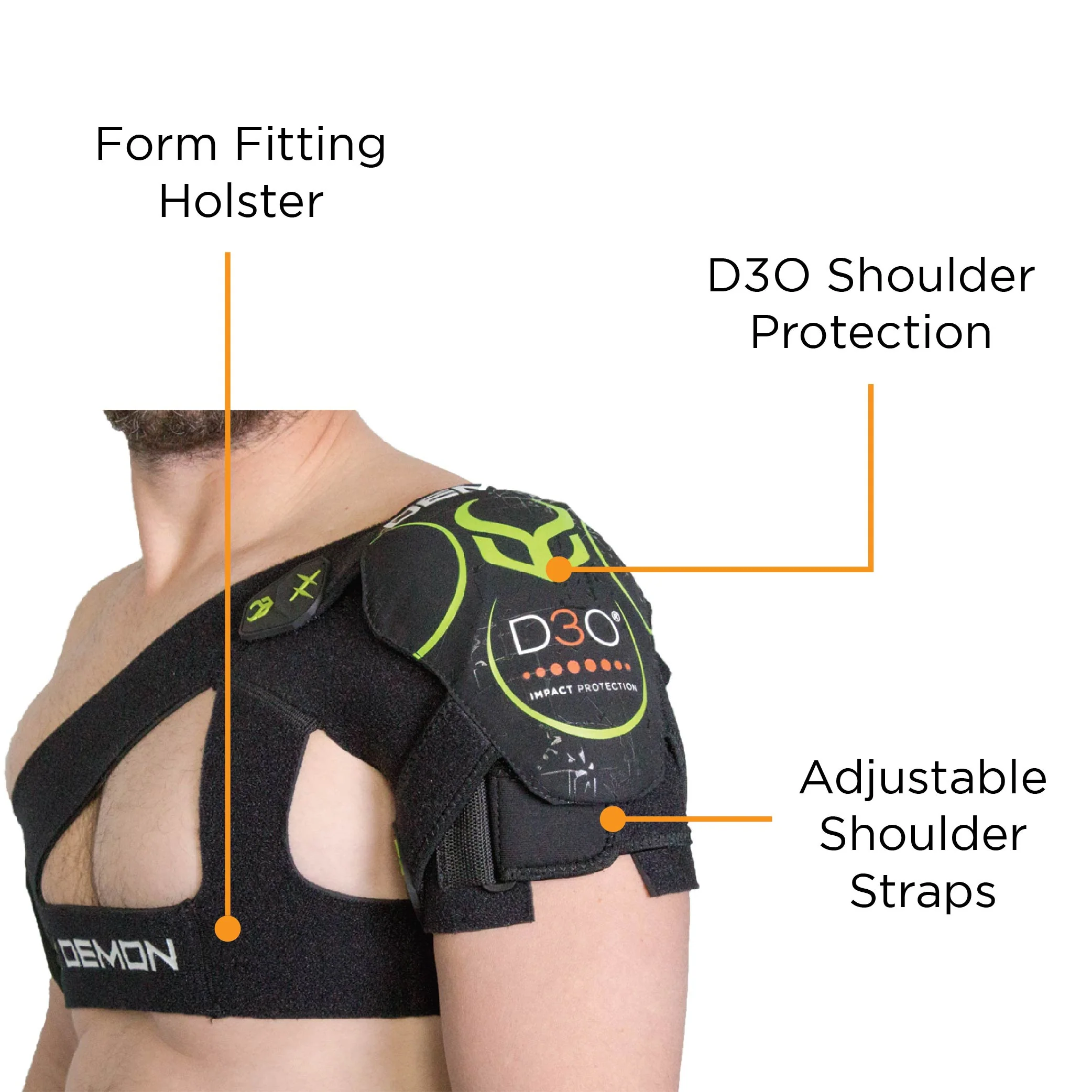 Demon X D3O Shoulder Stability Impact Protector - Image 7
