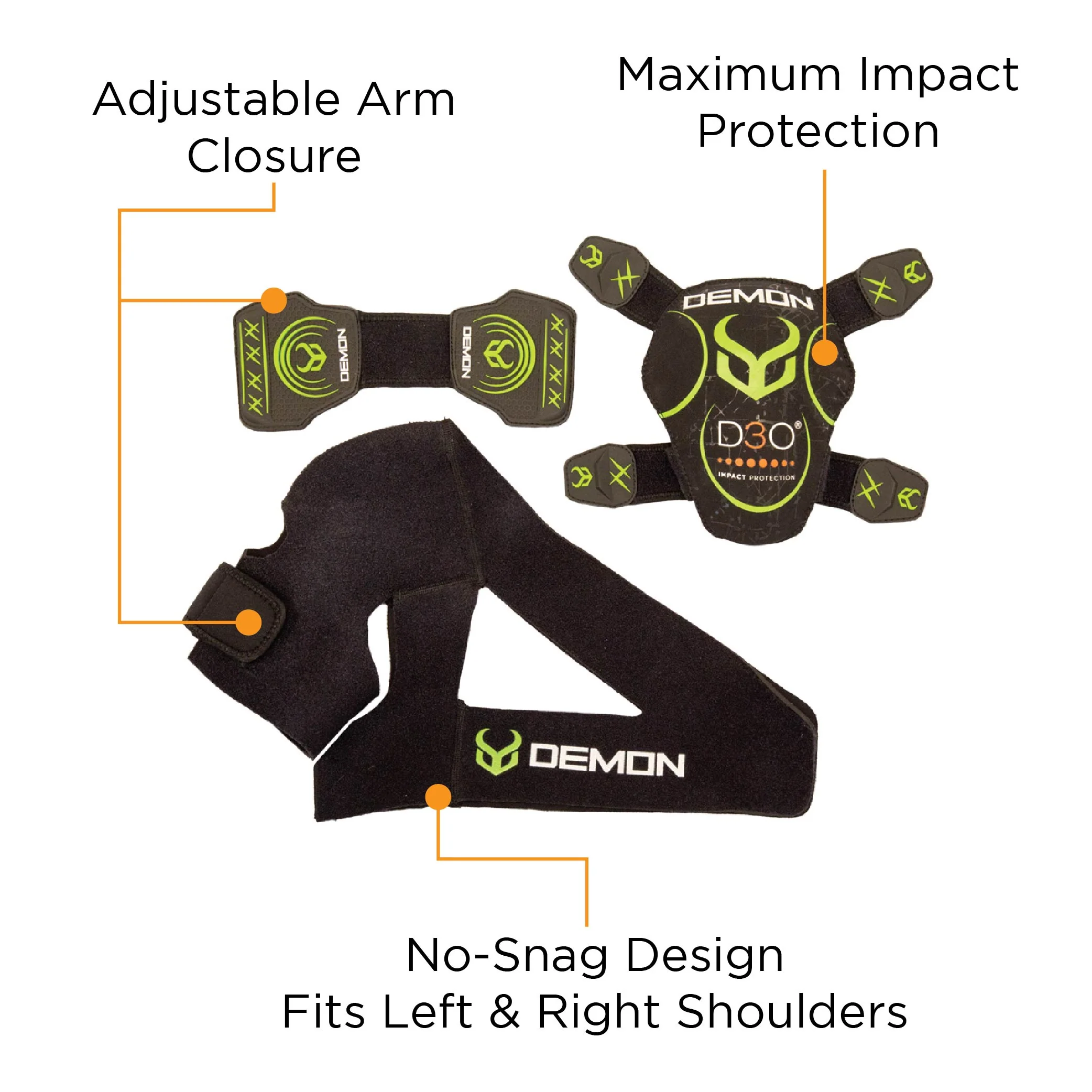 Demon X D3O Shoulder Stability Impact Protector - Image 8